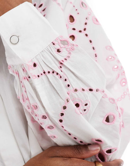 Cambria Cotton Embroidered Shirt