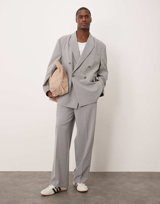 Wide Leg Suit Trousers