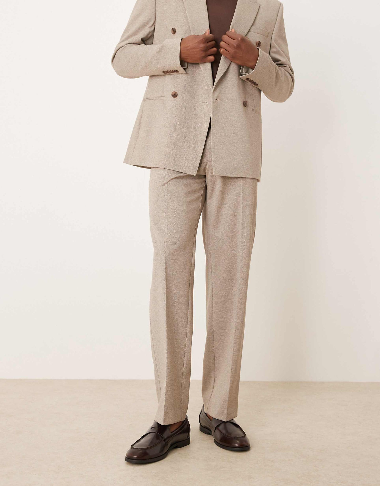 Straight Leg Suit Trousers