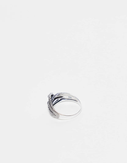 Sterling Silver Ring With Wrap Around Snake Design