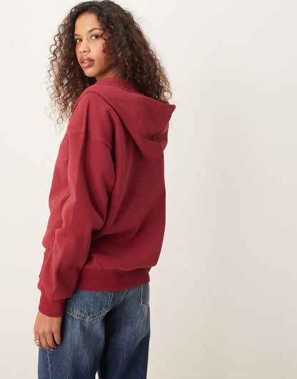 Zip Through Oversized Hoodie