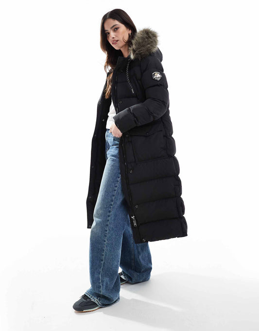 Everest Faux Fur Longline Coat