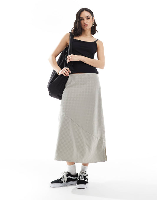 Charmeuse Diana Column Skirt