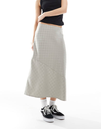 Charmeuse Diana Column Skirt