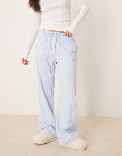 Woven Stripe Lounge Pyjama Trouser Pants