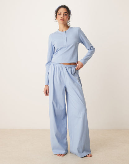 Mix & Match Henley Pyjama Top