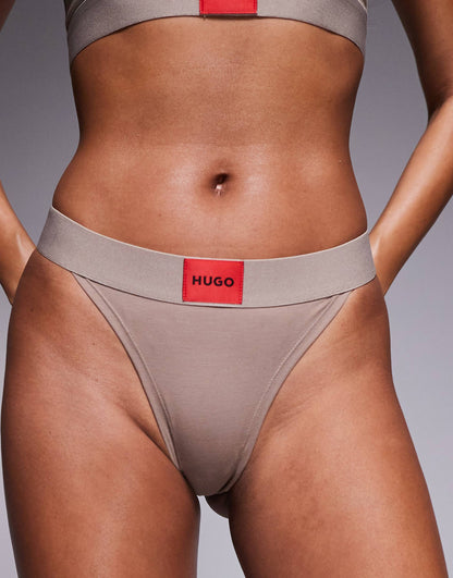Ribbed Co-Ord Red Label Thong
