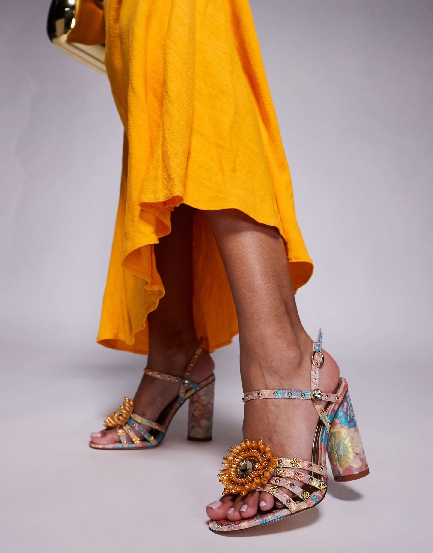Koan Embellished Block Heeled Sandals