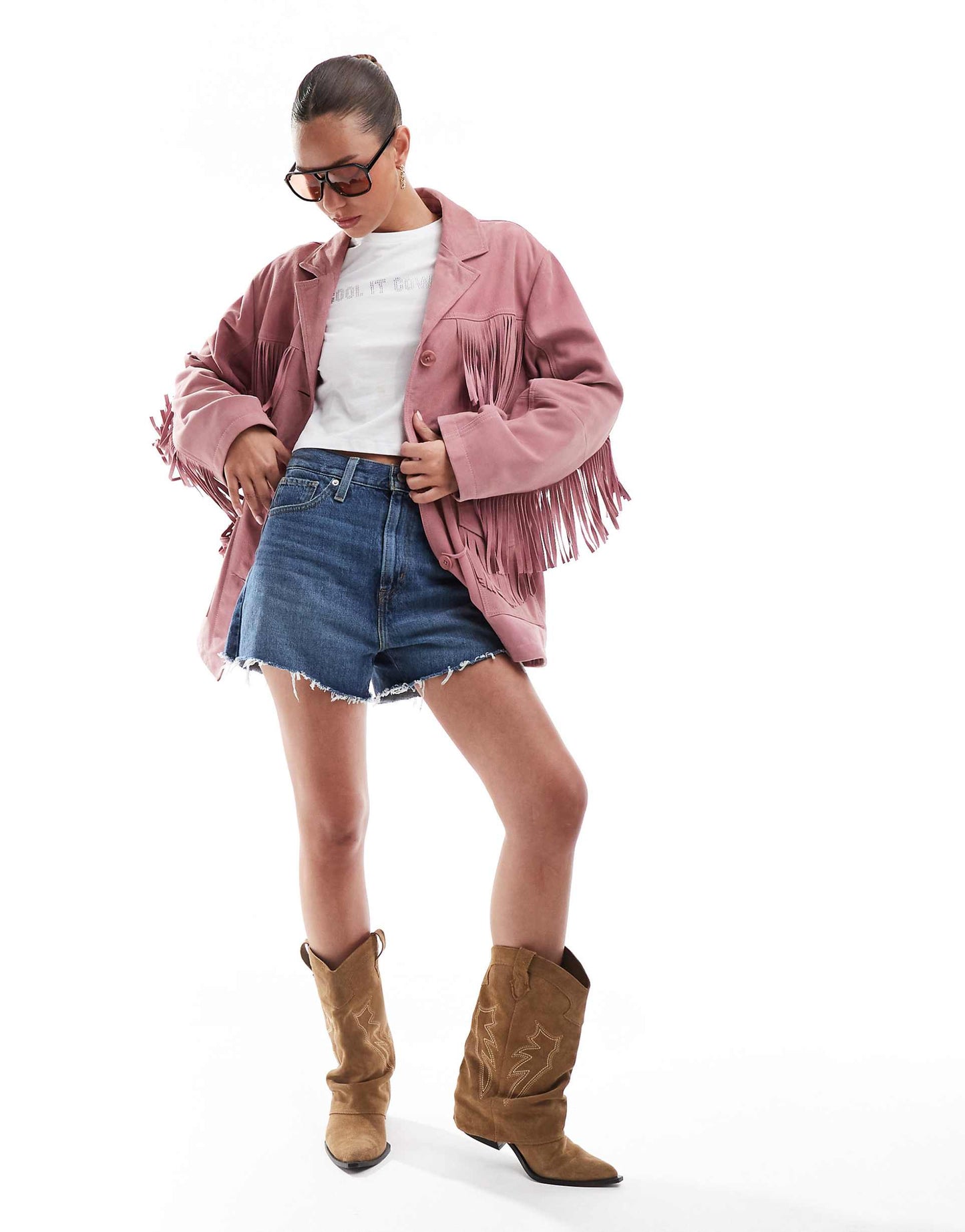 Premium Suede Tassel Jacket