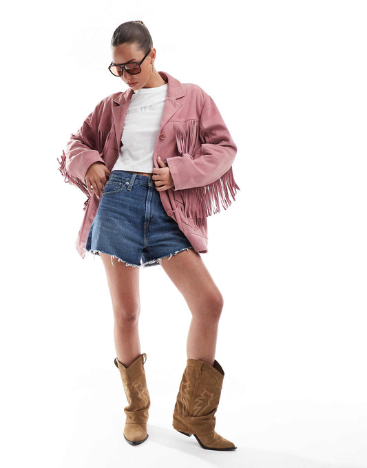 Premium Suede Tassel Jacket