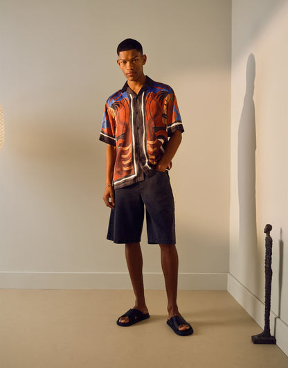 Washed Twill Shorts