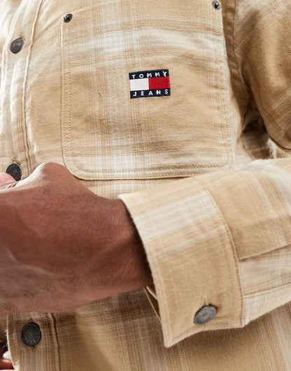 Relaxed Fit Sherpa Collar Overshirt