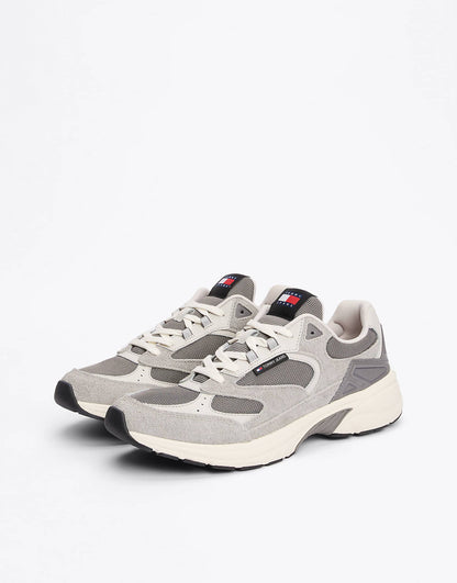 Suede Colour-Blocked Trainers