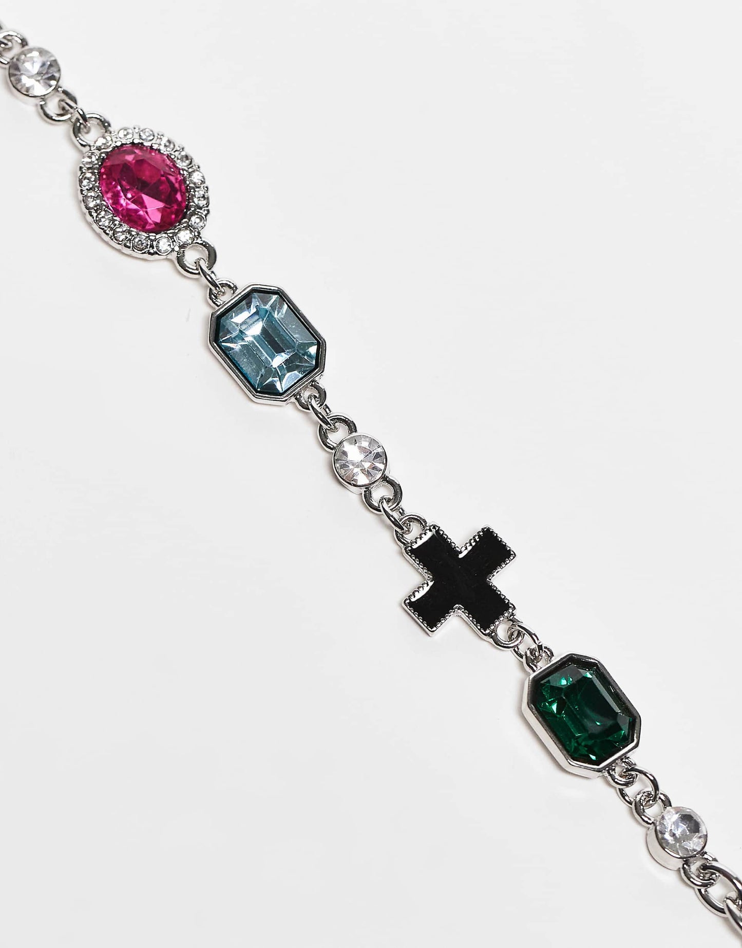 Unisex Bracelet With Colourful Stones