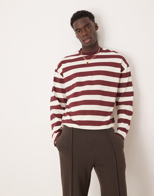 Boxy Oversized Long Sleeve T-Shirt