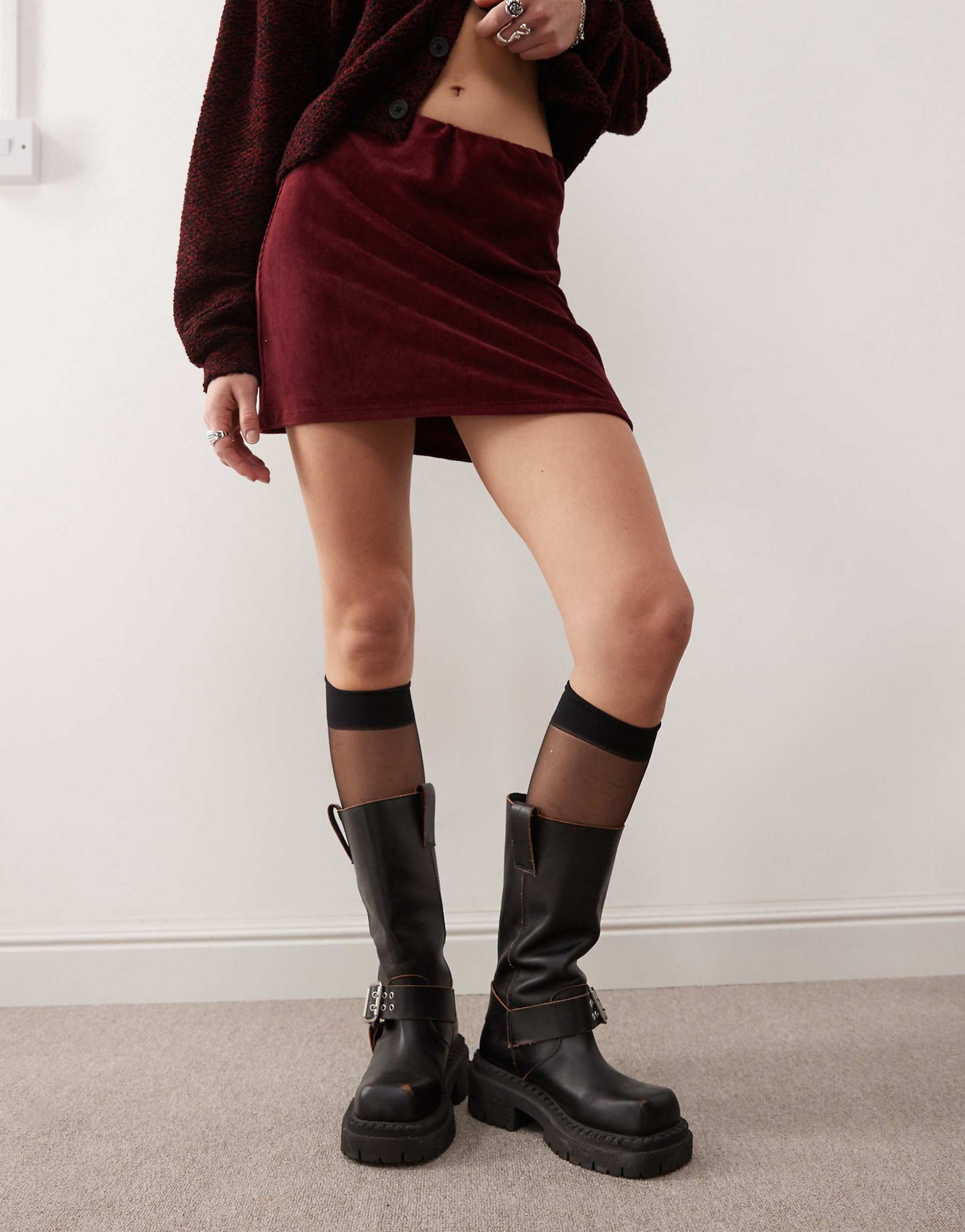 Cord Mini Skirt