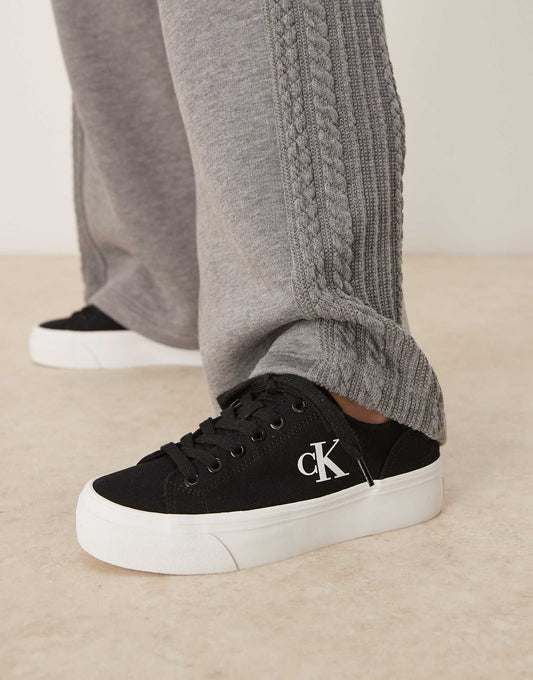 Jeans Vulc Flatform Canvas Trainers