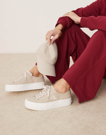 Vulc Flatform Canvas Trainers