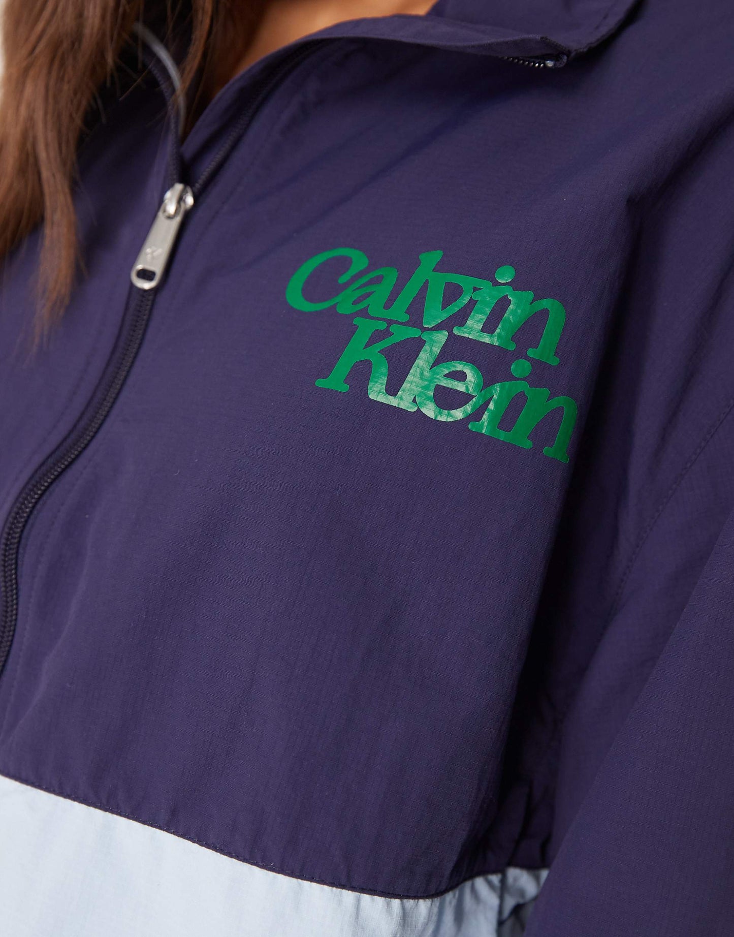 Cropped Colourblock Windbreaker