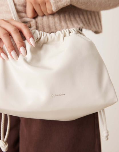 Jeans Drawstring Crossbody Bag