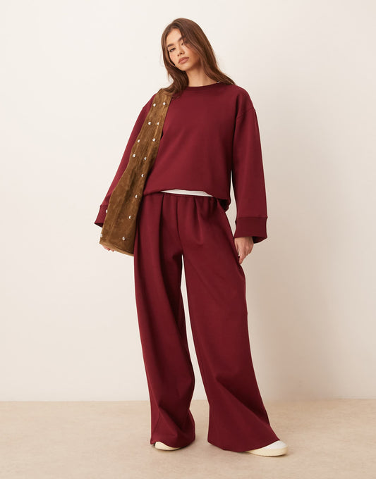 Interlock Super Wide Leg Trouser