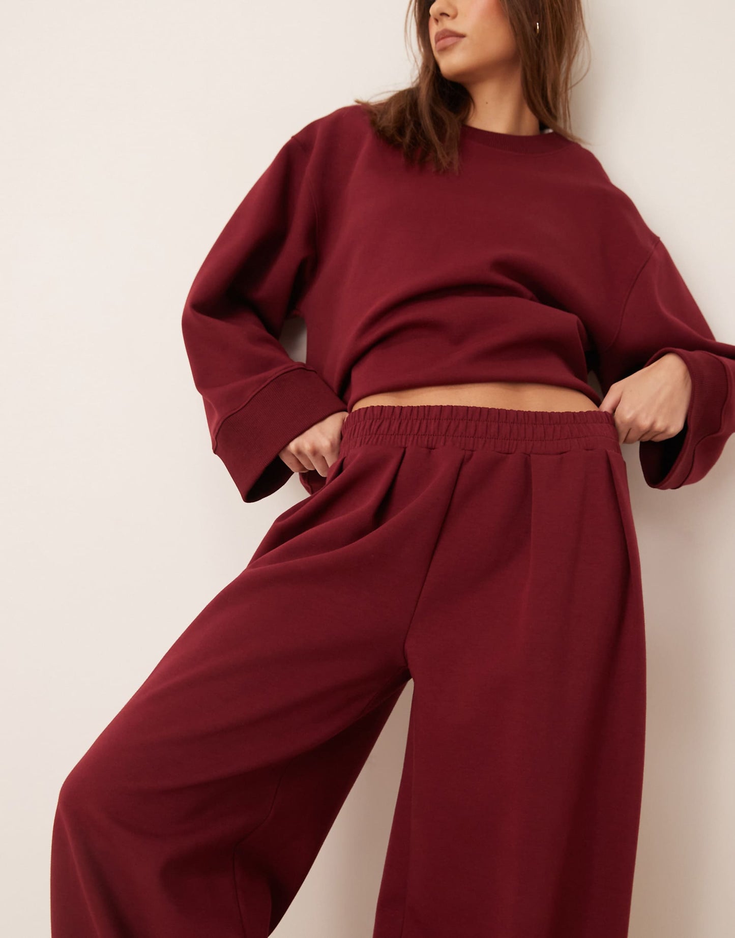 Interlock Super Wide Leg Trouser