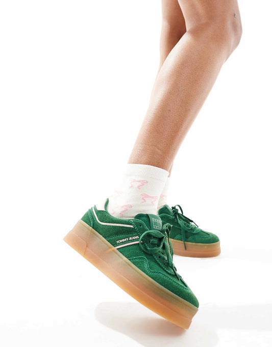 Greenwich Flatform Trainers With Gum Sole