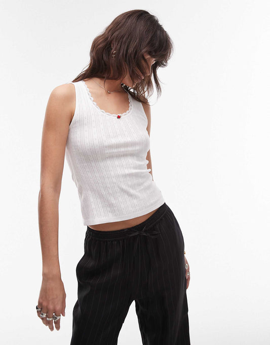 Pointelle Vest