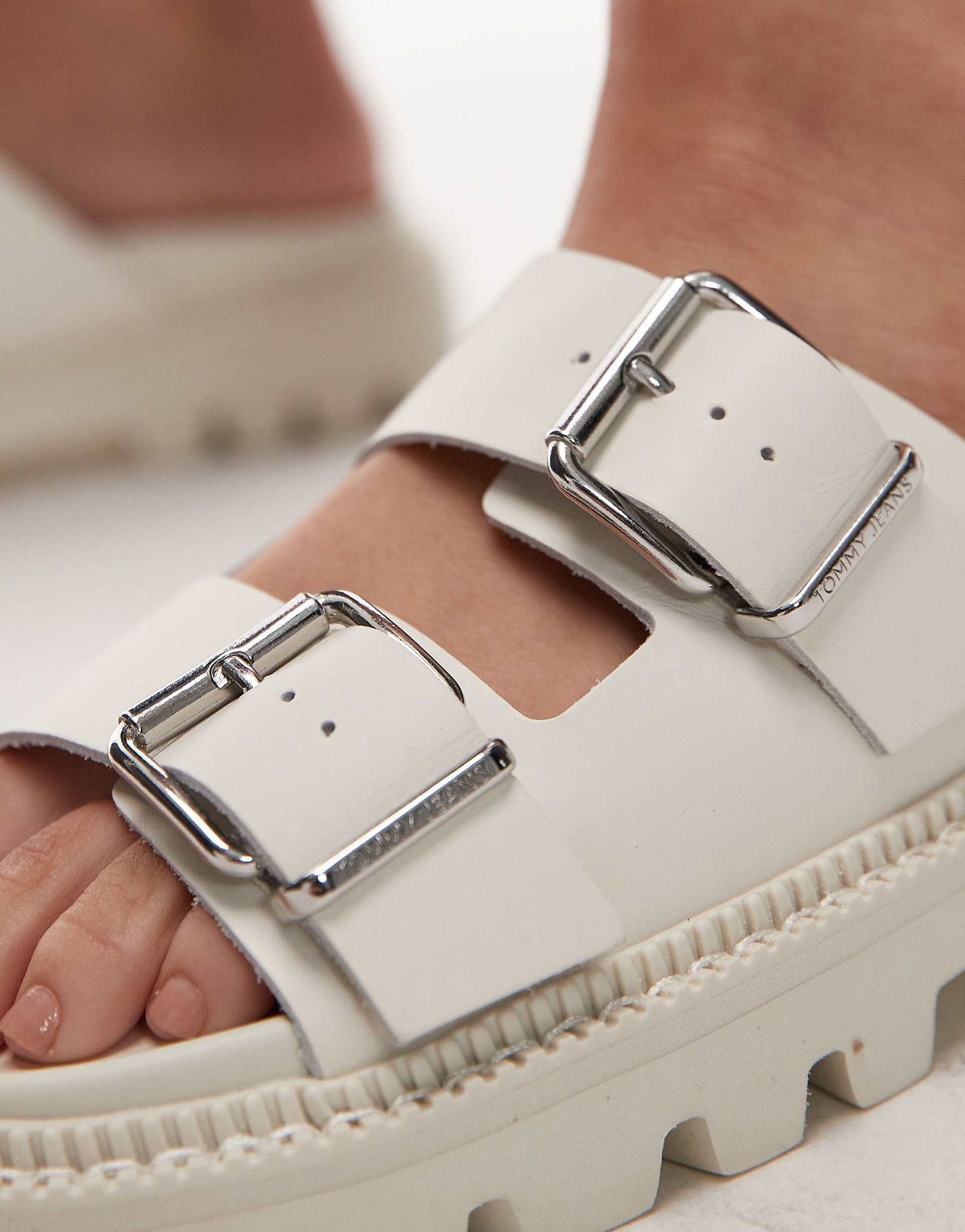 Double Strap Buckle Sandal