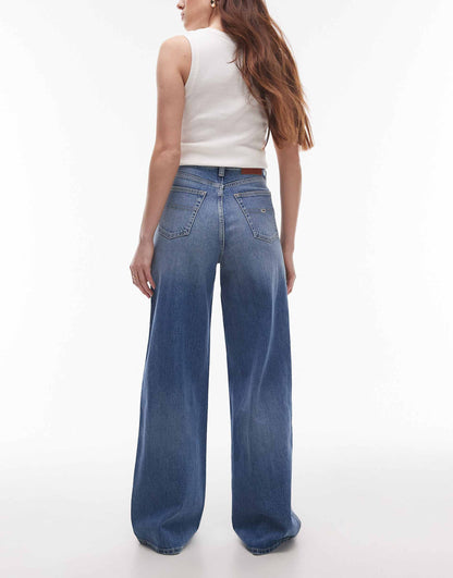 Claire High Rise Wide Leg With Flag Details
