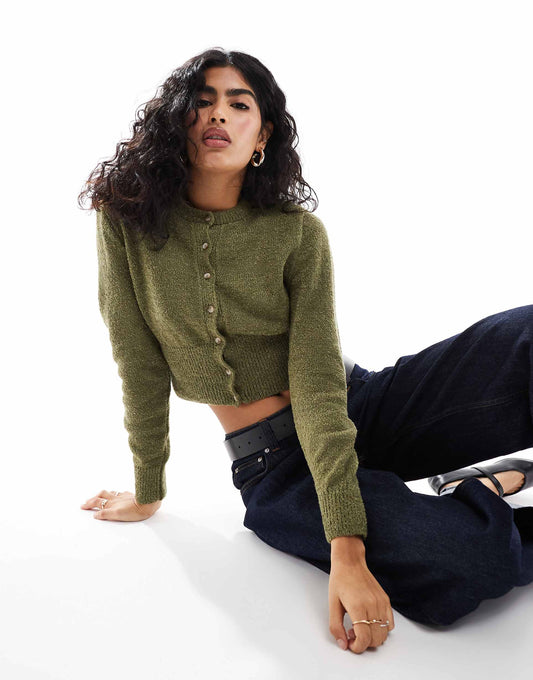 Crew Neck Cardigan