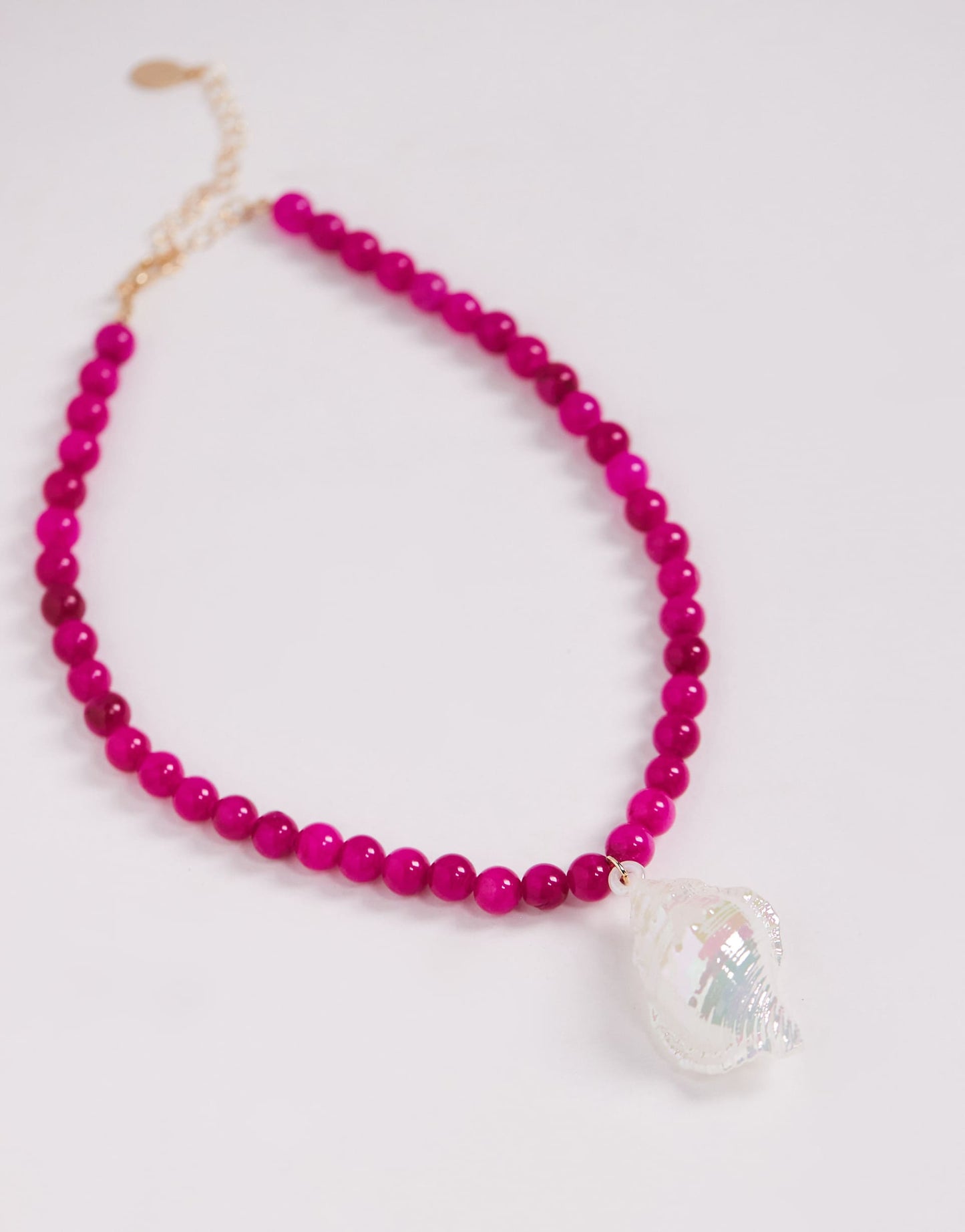 Statement Shell And Bead Necklace