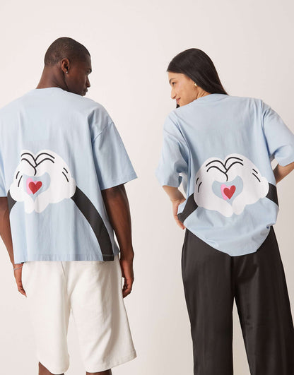 Disney Oversized T-Shirt With Mickey Mouse Prints