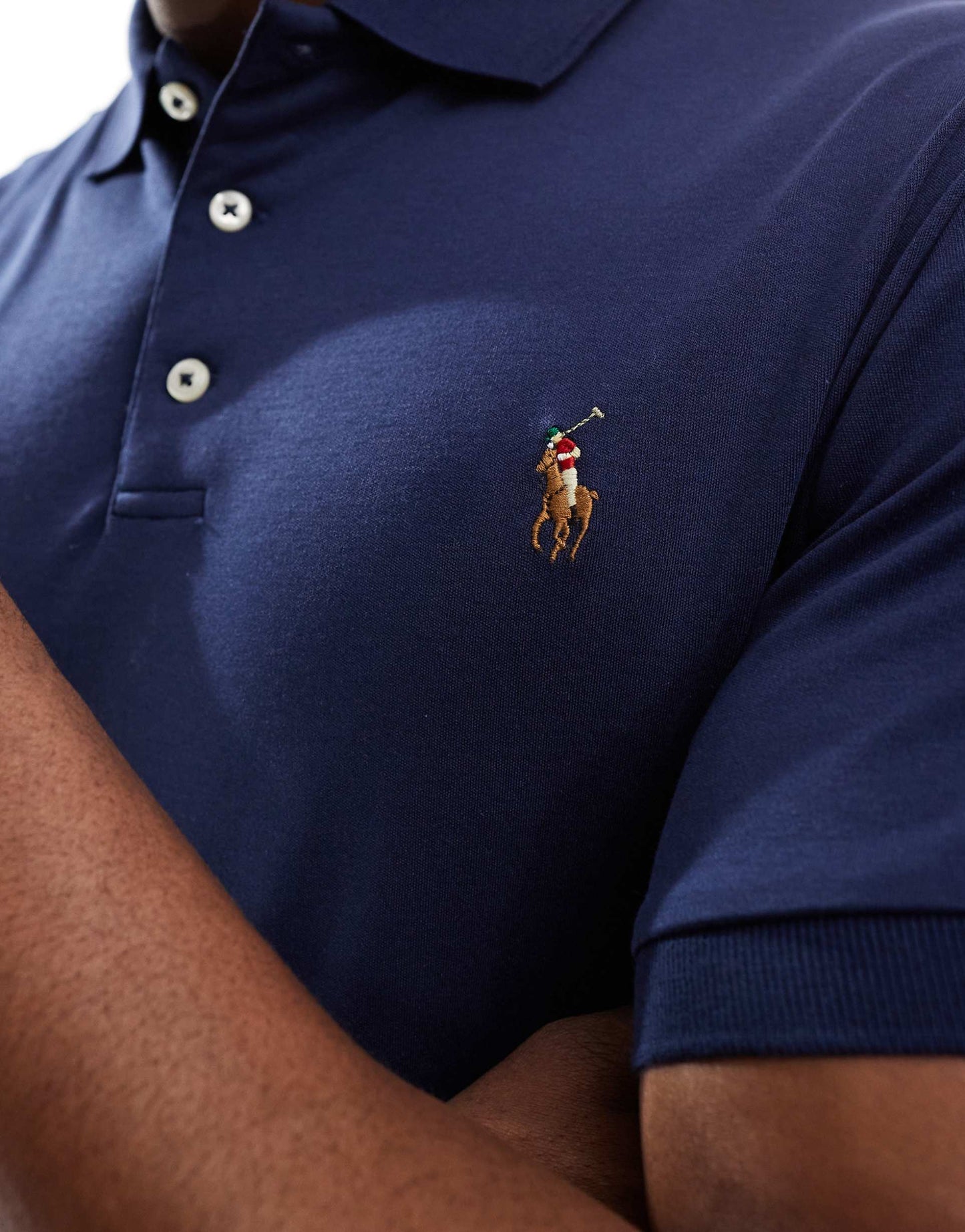 Icon Logo Pima Cotton Polo Custom Fit