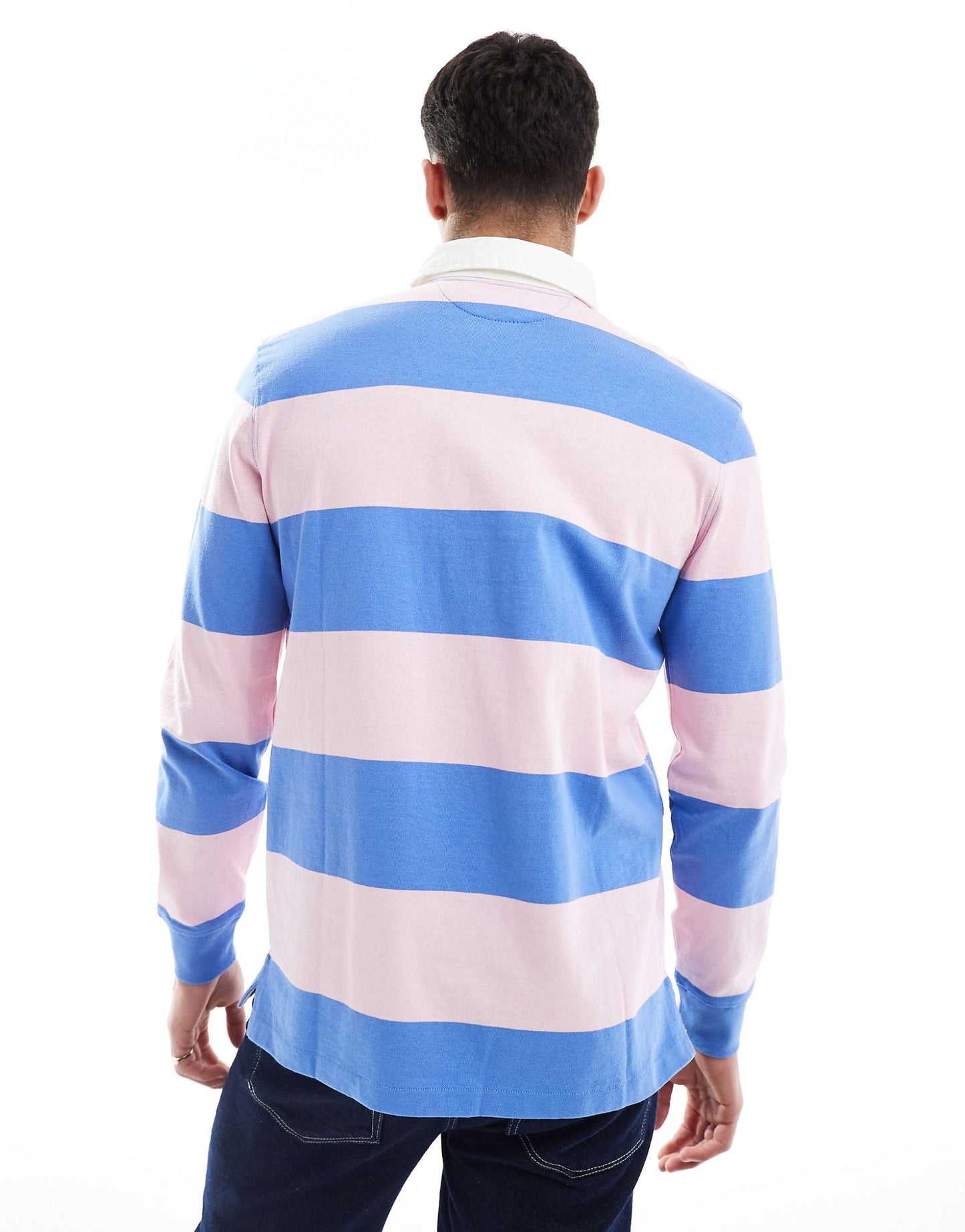 Icon Logo Stripe Rugby Polo