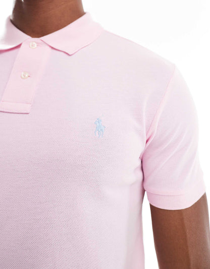 Icon Logo Slim Fit Pique Polo