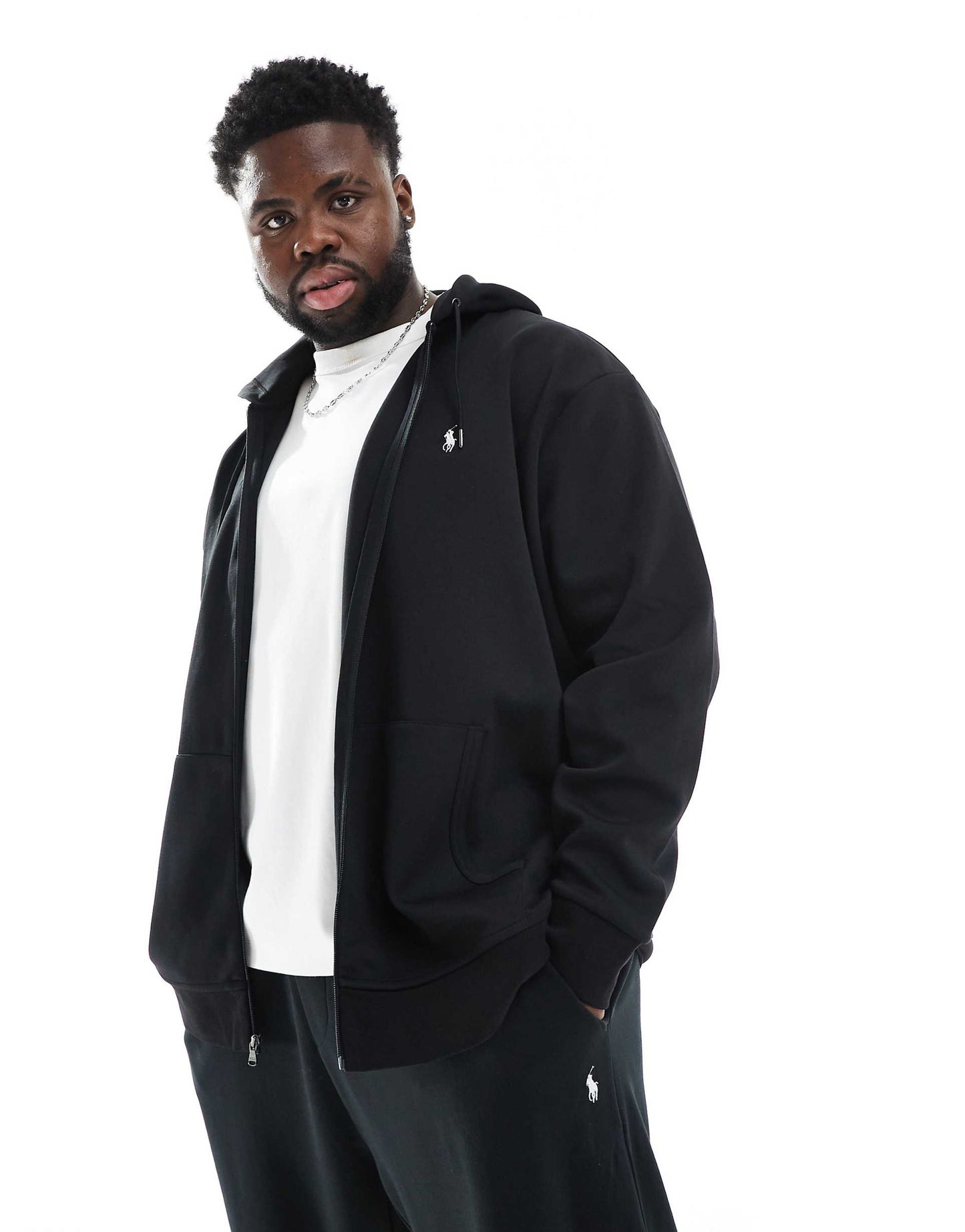 Big & Tall Icon Logo Double Knit Half Zip Sweatshirt