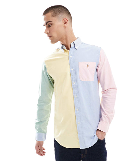 Icon Logo Colourblock Oxford Shirt