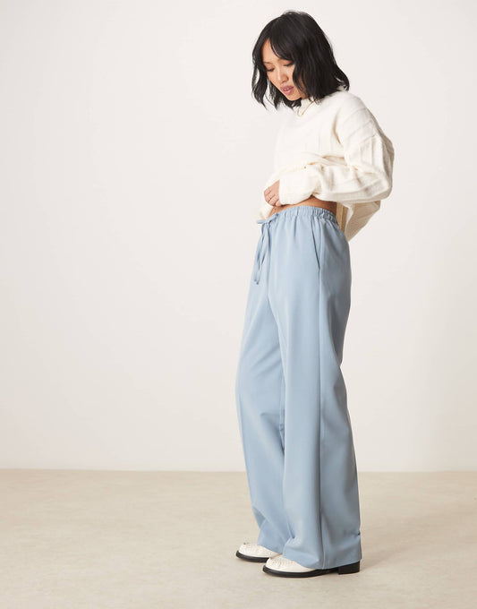 Petite Tailored Pull On Trousers