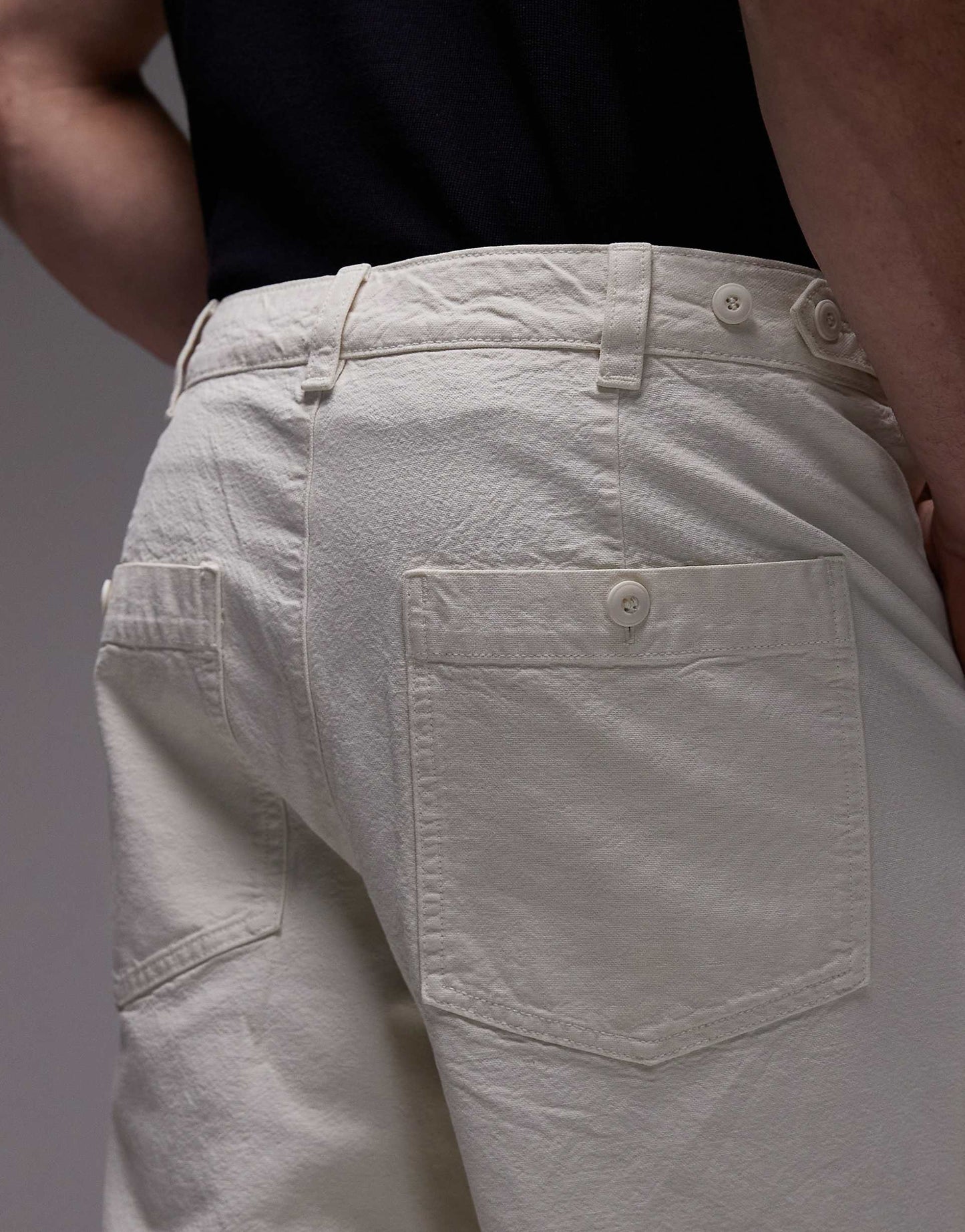 Canvas Loose Trousers