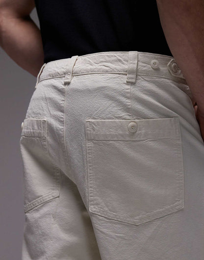 Canvas Loose Trousers