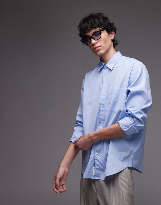 Relaxed Fit Poplin Shirt