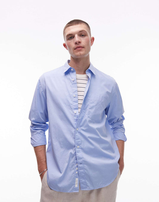 Relaxed Fit Poplin Shirt