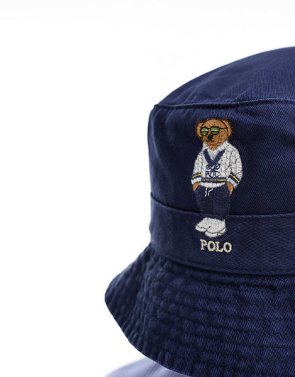 Heritage Bear Logo Twill Bucket Hat