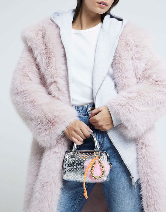 Mini Embossed Monogram Bowler Bag