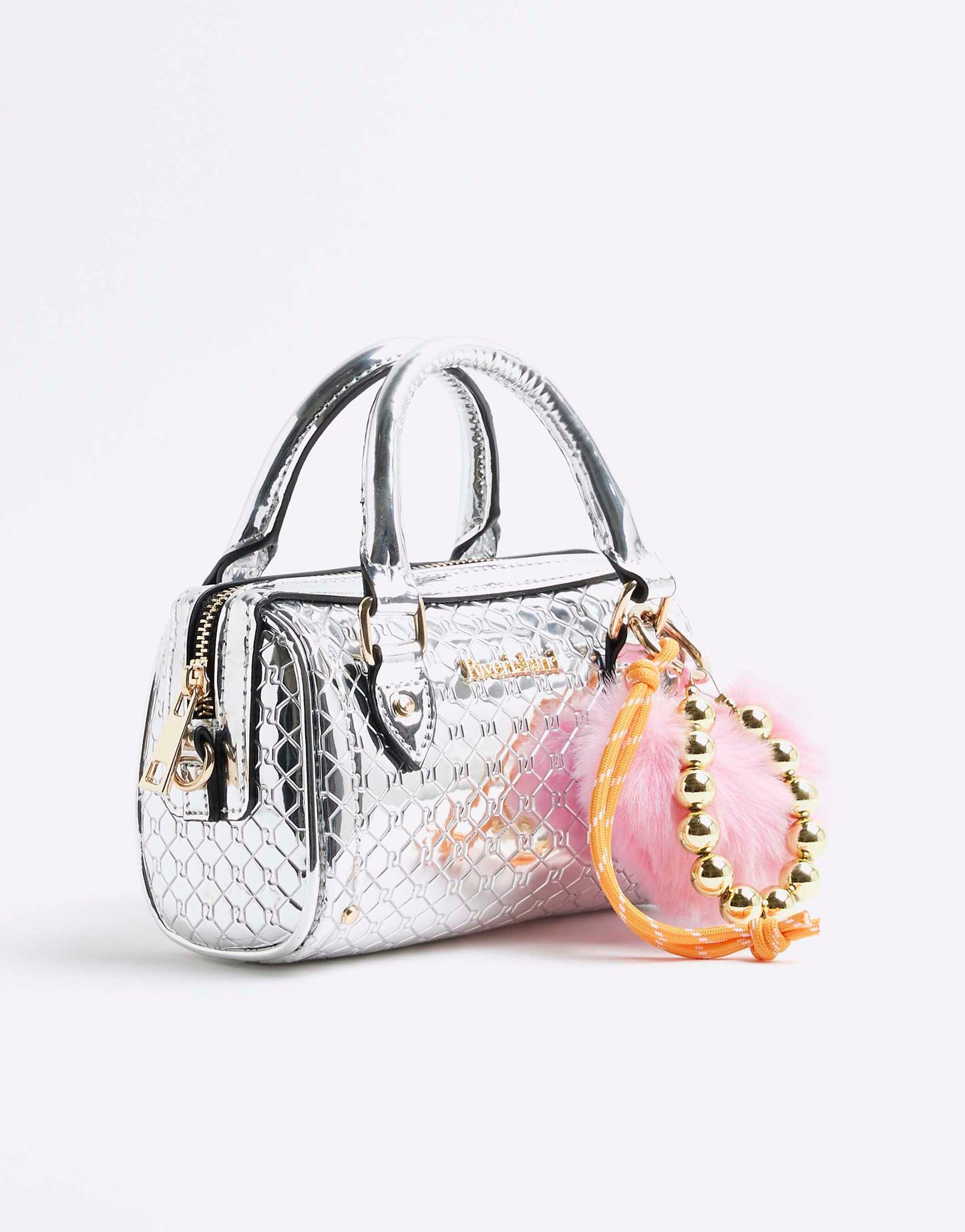 Mini Embossed Monogram Bowler Bag