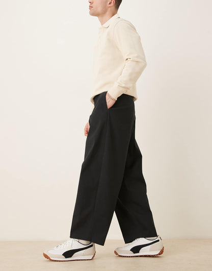 Smart Extreme Wide Tapered Trousers
