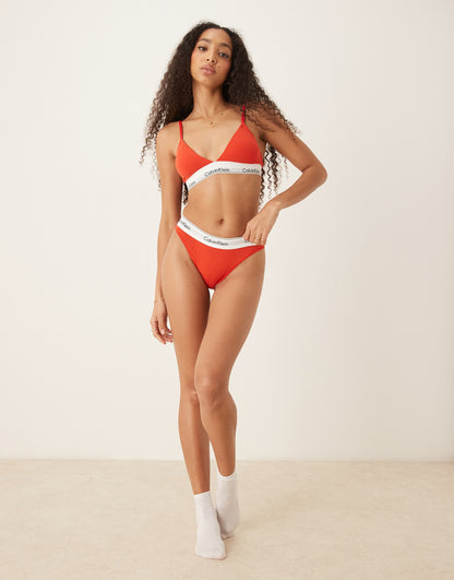 Modern Cotton High Leg Tanga
