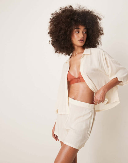 Shirt And Short Pyjama Set