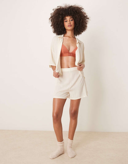 Shirt And Short Pyjama Set